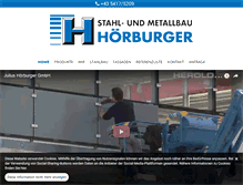 Tablet Screenshot of hoerburger.com